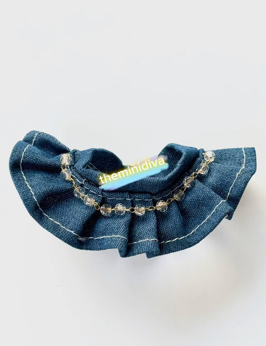 Labubu skirts beaded denim skirt Labubu