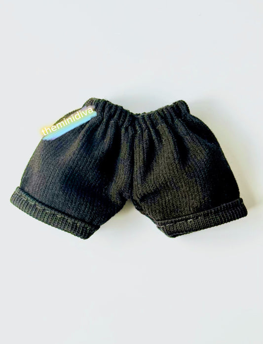 Labubu pants for Labubu corduroy style pants, black