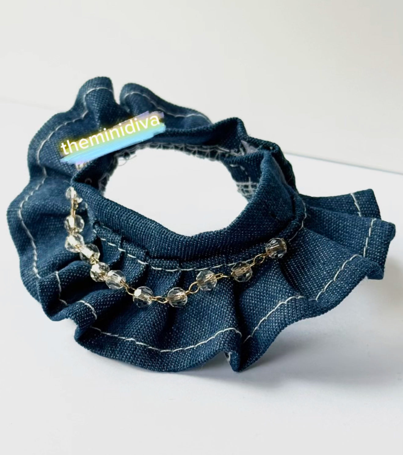 Labubu skirts beaded denim skirt Labubu