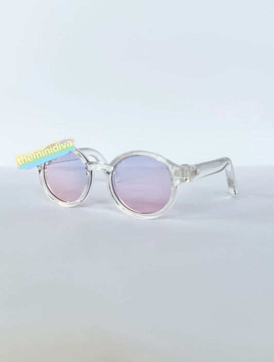 Labubu glasses Labubu sunnies Labubu sunglasses, gradient lilac pink