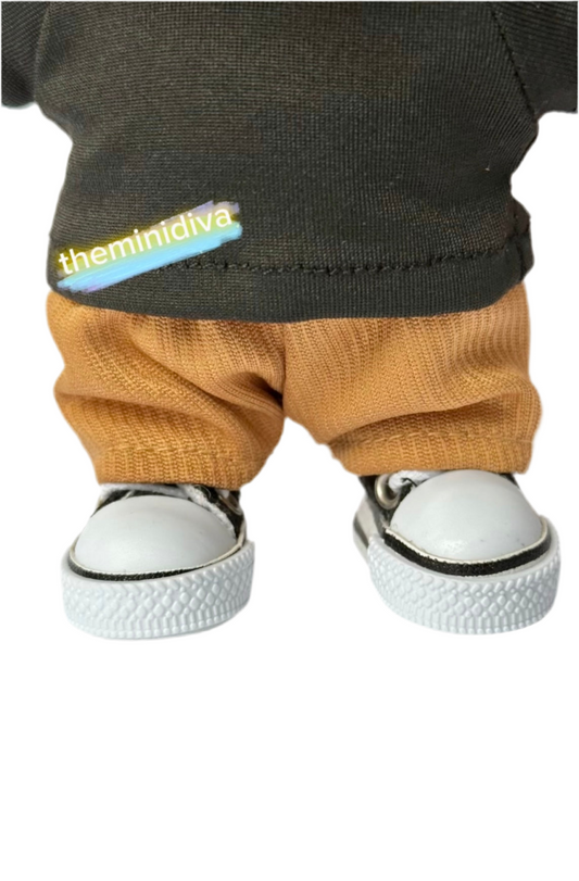 Labubu pants for Labubu soft diagonal, camel