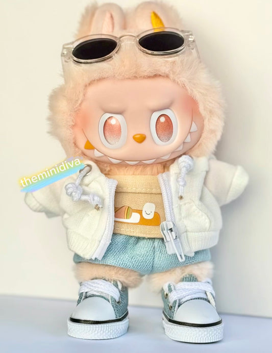 Labubu clothes for Labubu outfits summer beach outfits Labubu sweater hoodie Labubu pants Labubu shoes Labubu glasses
