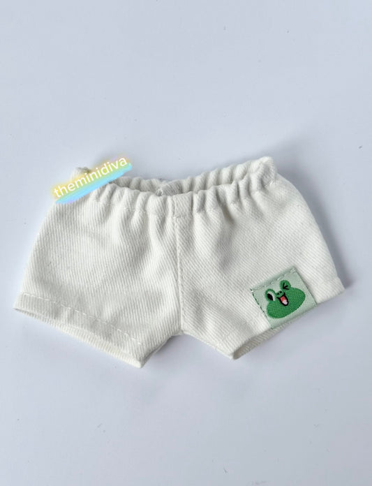Labubu pants for Labubu summer outfit frog pants, white