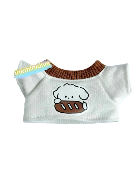 Labubu tops Labubu shirts Labubu T-shirts, white crew with graphics