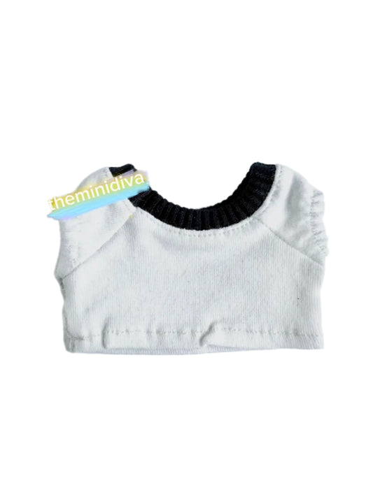 Labubu tops Labubu shirts Labubu T-shirts, white black crew