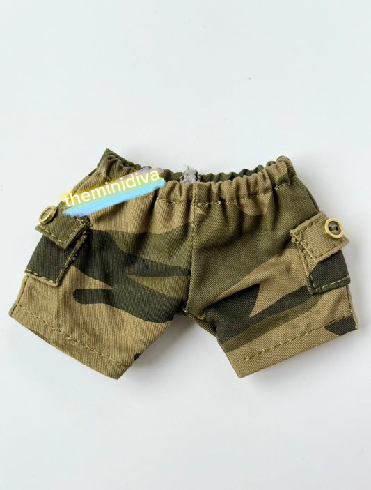 Labubu pants for Labubu camouflage cargo, army green