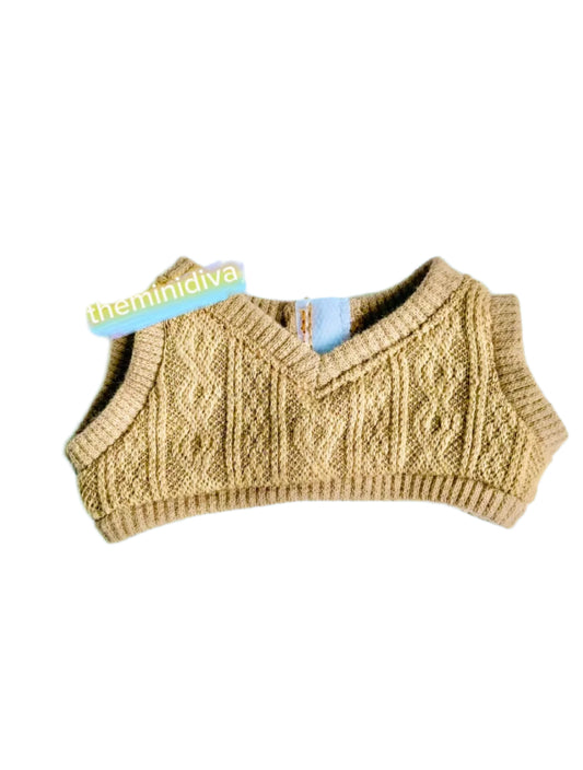 Labubu tops Labubu shirts Labubu office attire Labubu work clothes, beige vest