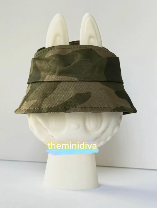 Labubu clothes Labubu bucket hats camouflage open ears